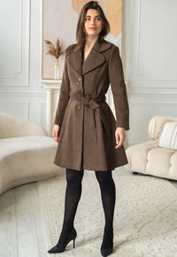 Lexie Cocoa Wool Coat